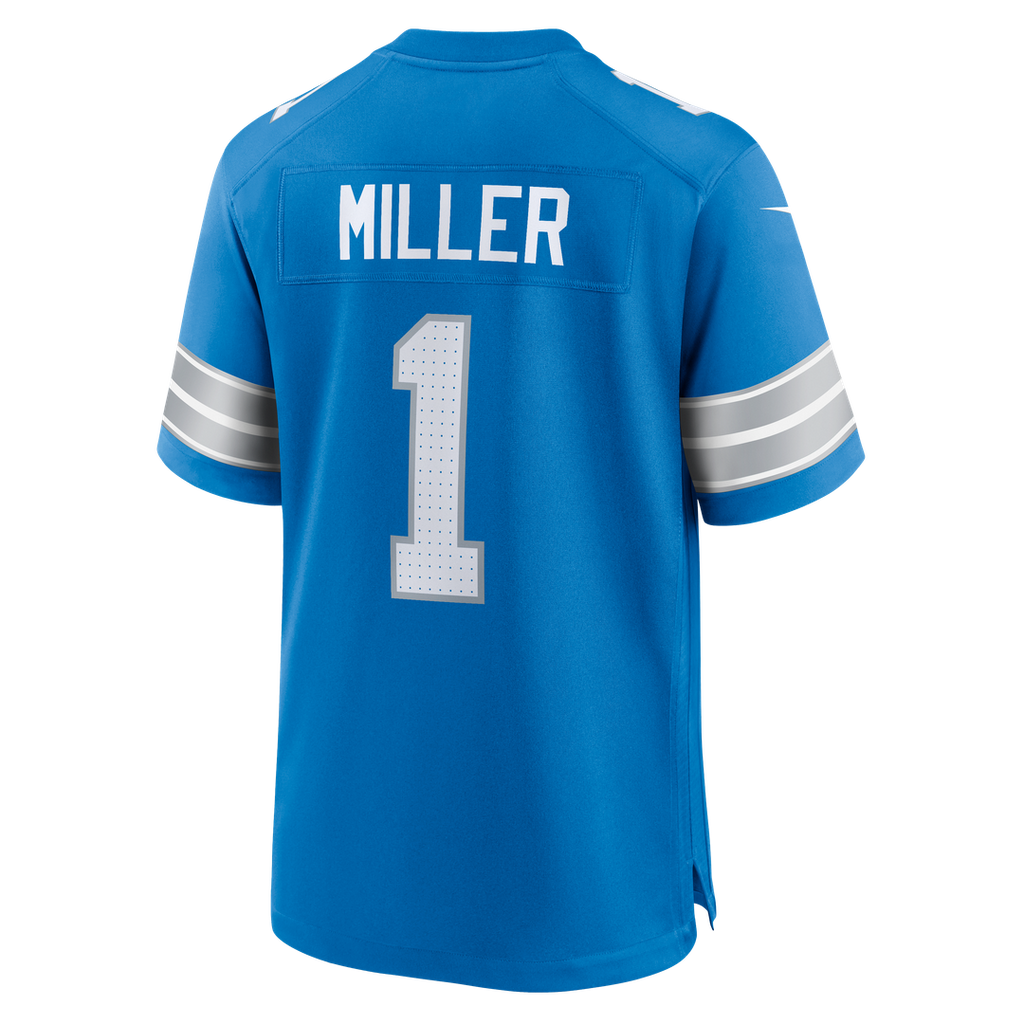 Blake Miller Detroit Lions Nike 2026 NFL Draft First Round Pick No. 17 Team Game Jersey - Blue