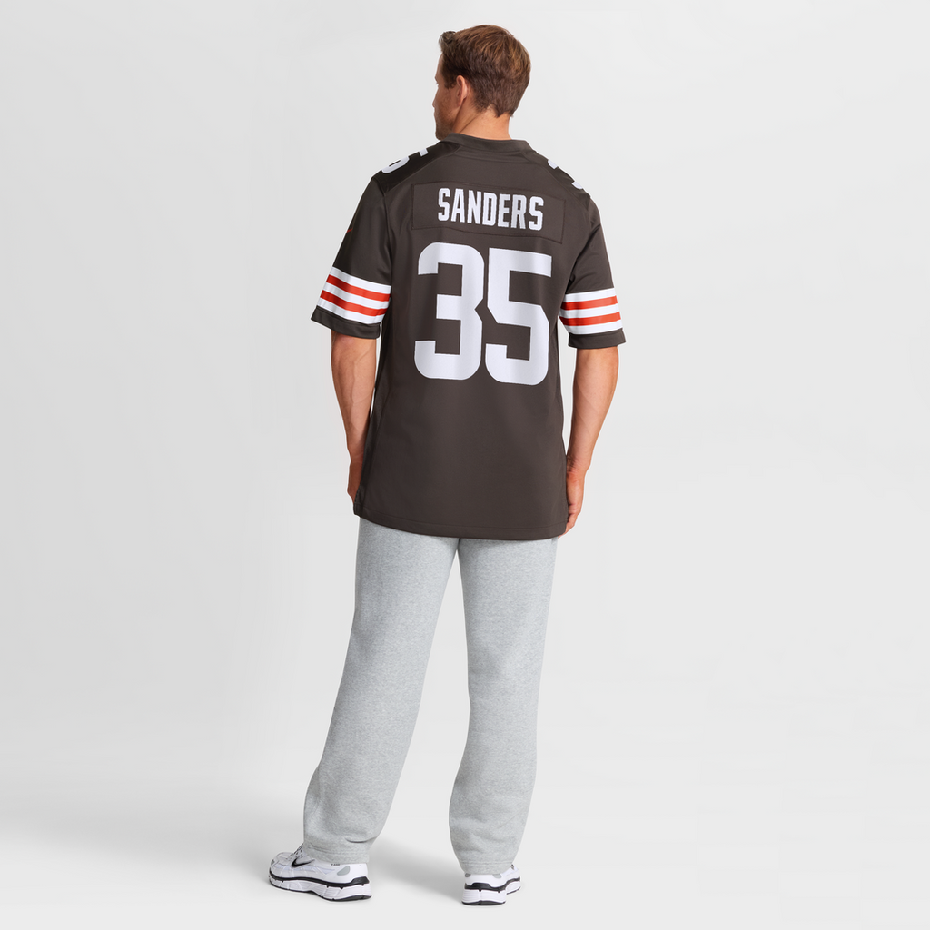 Raheim Sanders Cleveland Browns Nike Team Game Jersey -  Brown