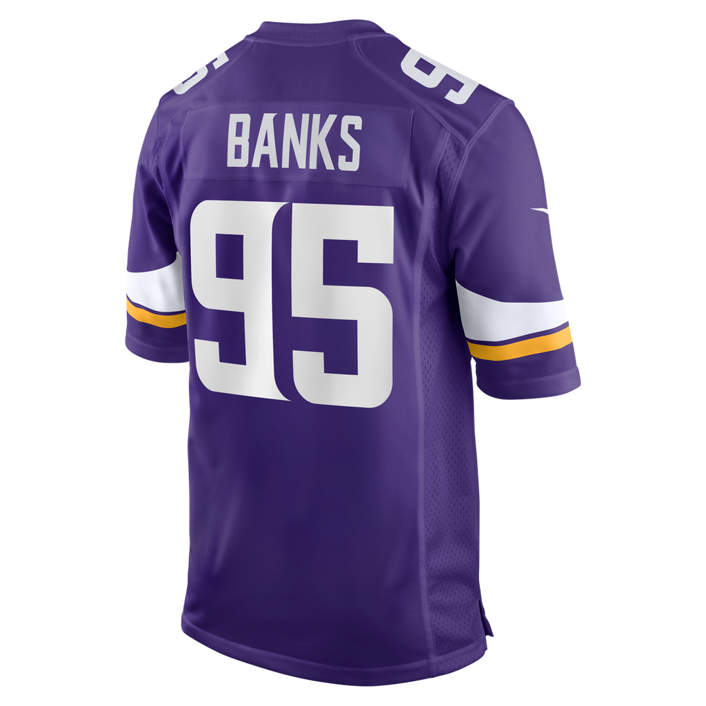Caleb Banks Minnesota Vikings Nike 2026 NFL Draft First Round Pick No. 18 Team Game Jersey - Purple
