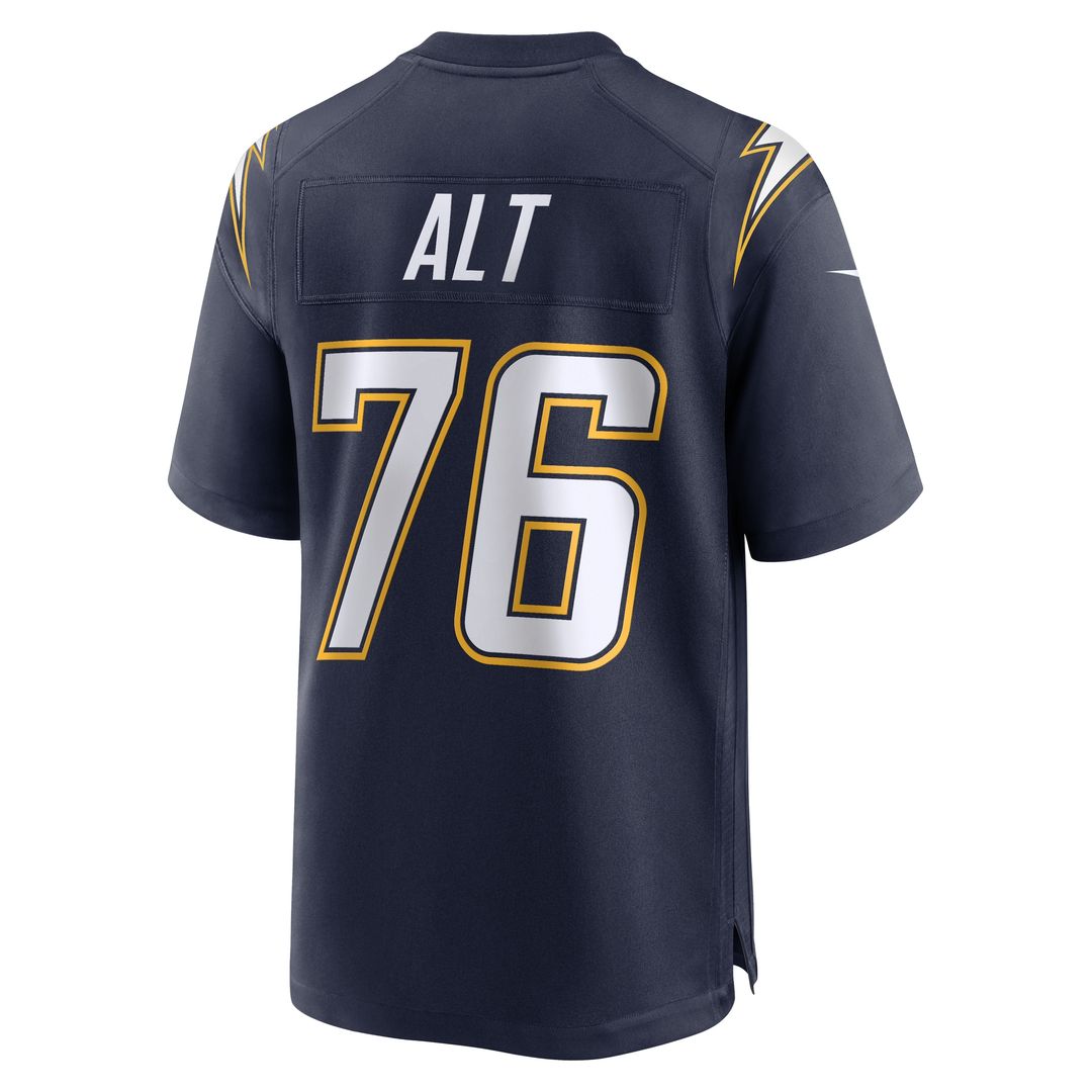 Joe Alt Los Angeles Chargers Nike Alternate Charger Power Game Player Jersey - Gold