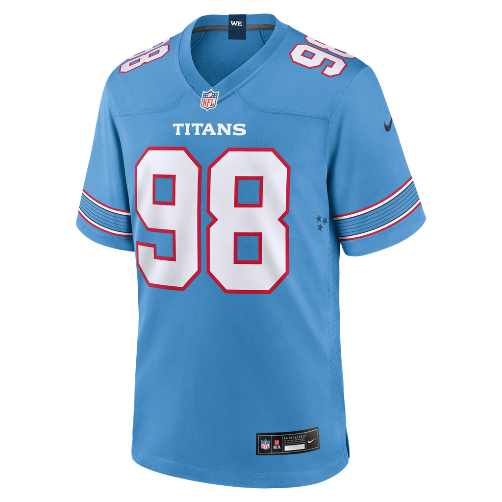 Jeffery Simmons Tennessee Titans Nike Game Jersey - Light Blue