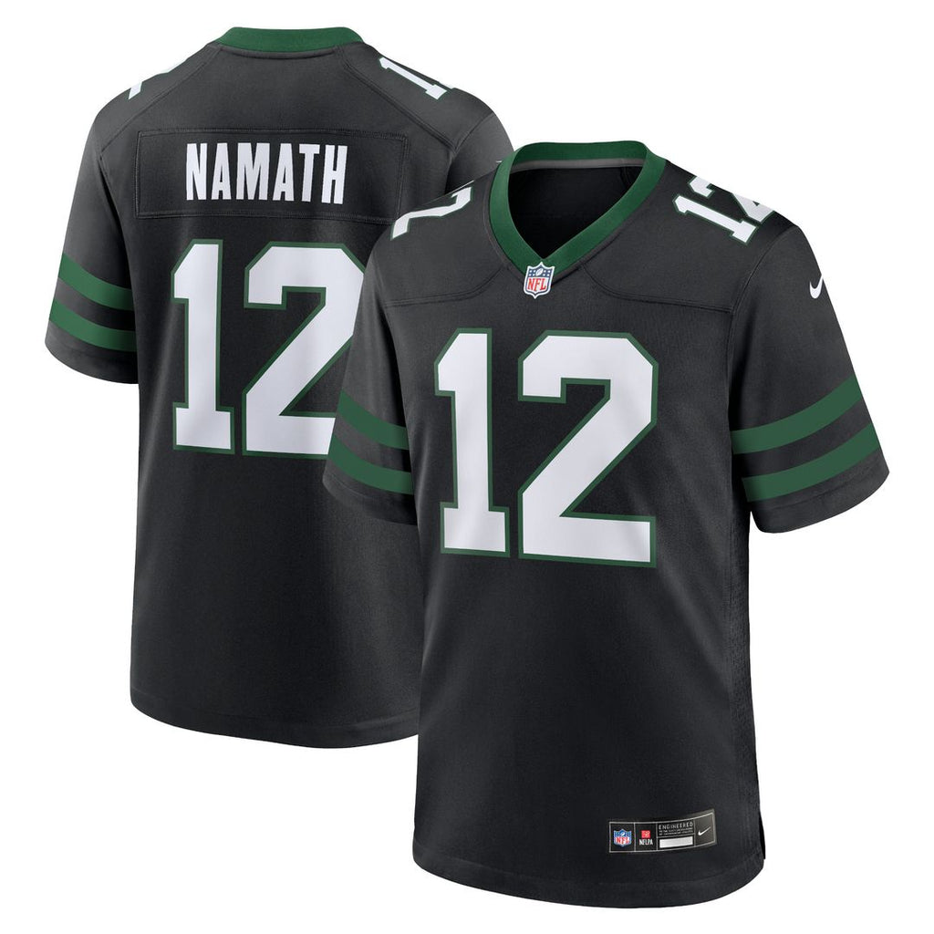 Joe Namath New York Jets Nike Alternate Retired Player Game Jersey - Legacy Black