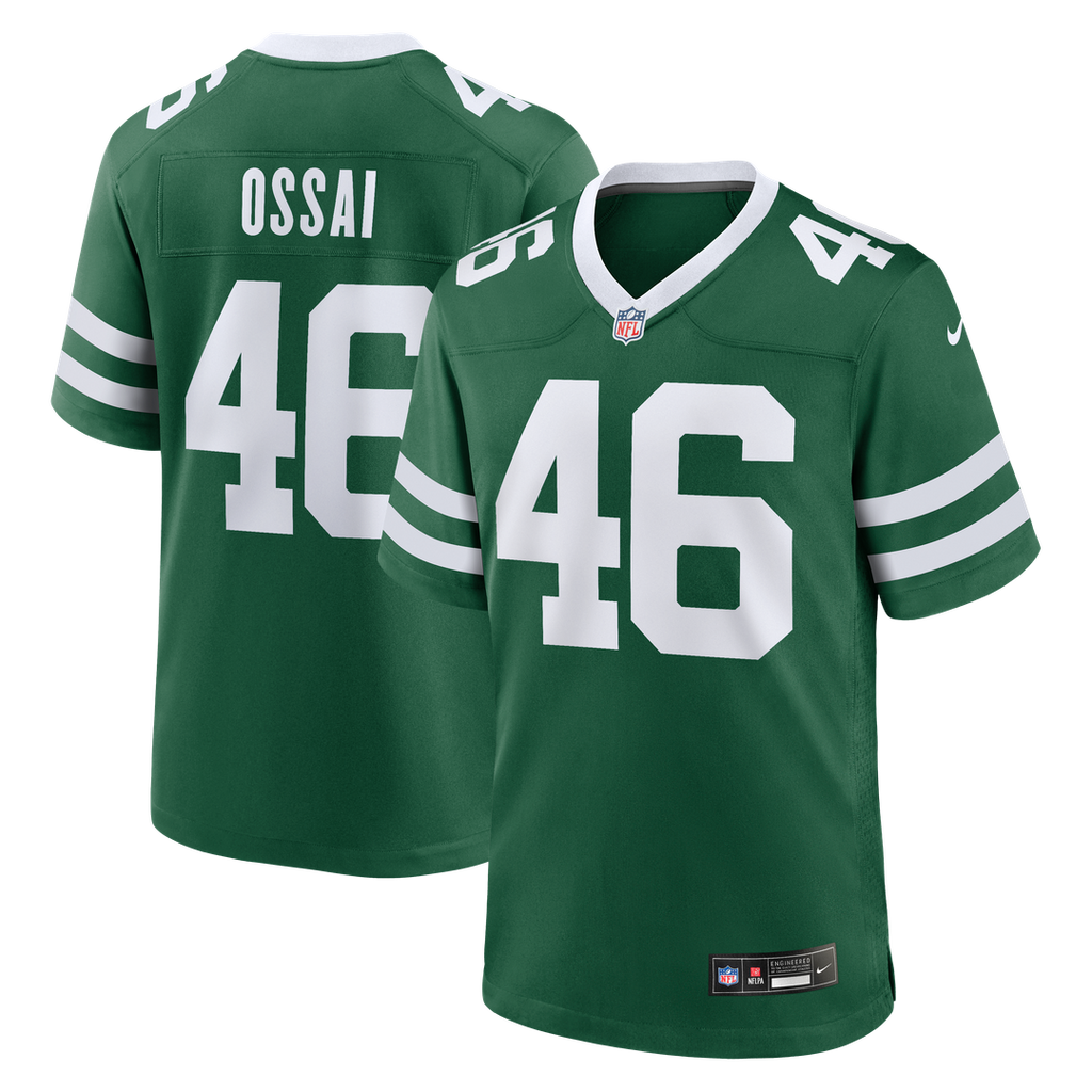 Joseph Ossai New York Jets Nike Team Game Jersey - Legacy Green