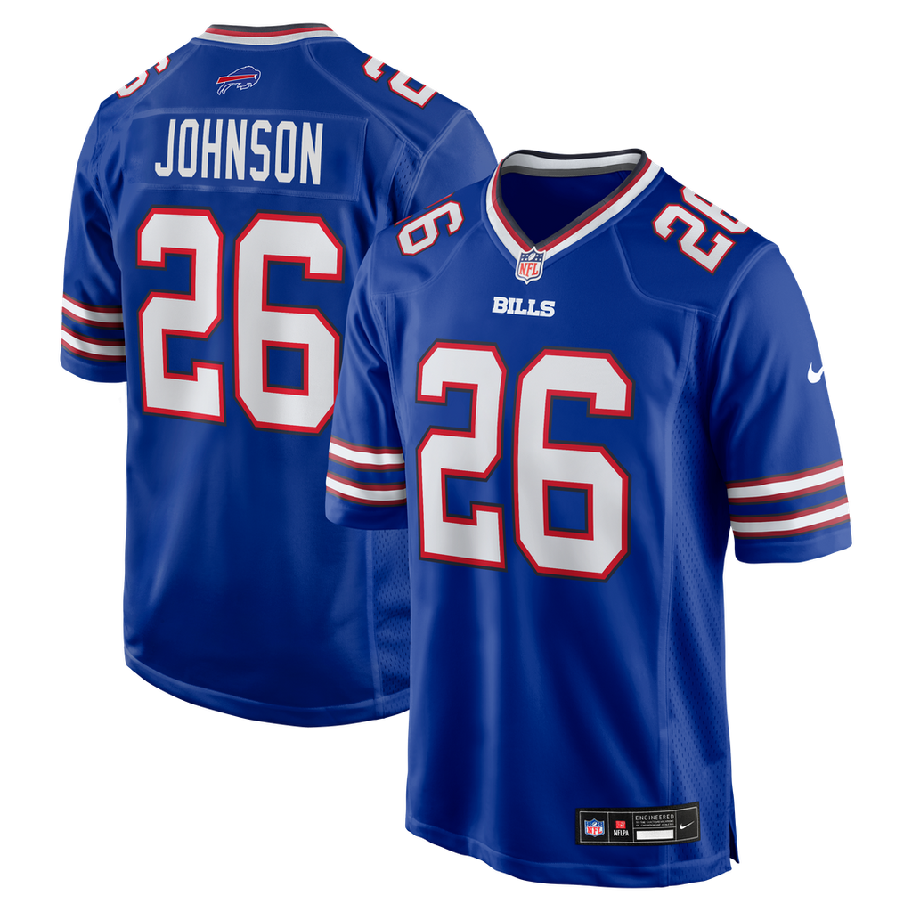 Ty Johnson Buffalo Bills Nike Team Game Jersey -  Royal