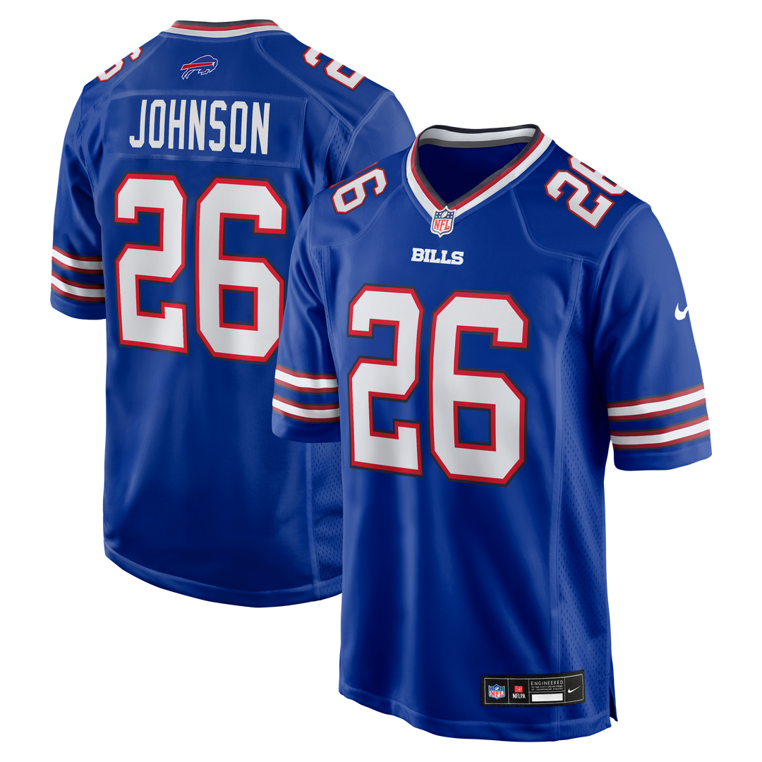 Ty Johnson Buffalo Bills Nike Team Game Jersey -  Royal