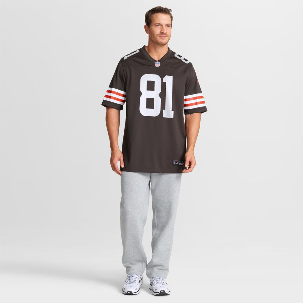 Luke Floriea Cleveland Browns Nike Team Game Jersey -  Brown