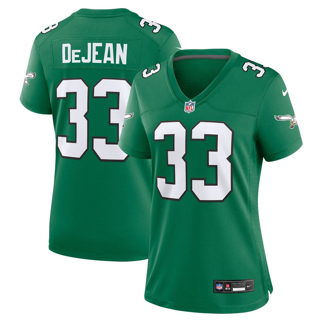 Cooper DeJean Philadelphia Eagles Nike Women's Alternate Game Jersey -  Kelly Green