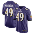 Jay Higgins IV Baltimore Ravens Nike Team Game Jersey -  Purple