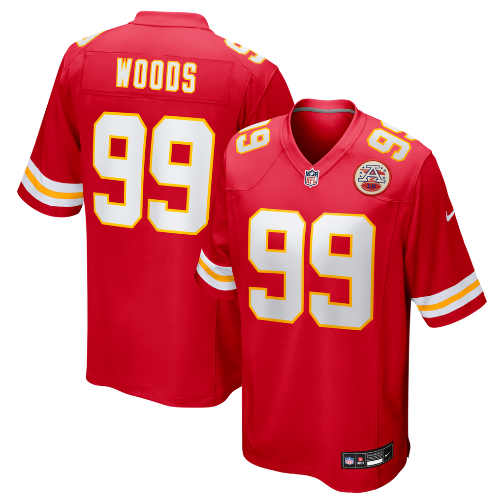 Peter Woods Kansas City Chiefs Nike 2026 NFL Draft First Round Pick No. 29 Team Game Jersey - Red