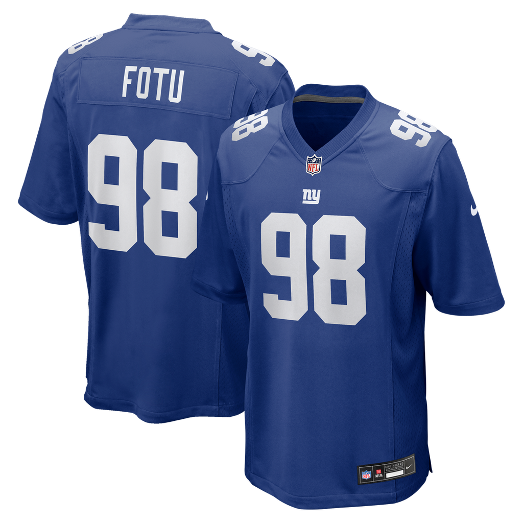 Leki Fotu New York Giants Nike Team Game Jersey - Royal