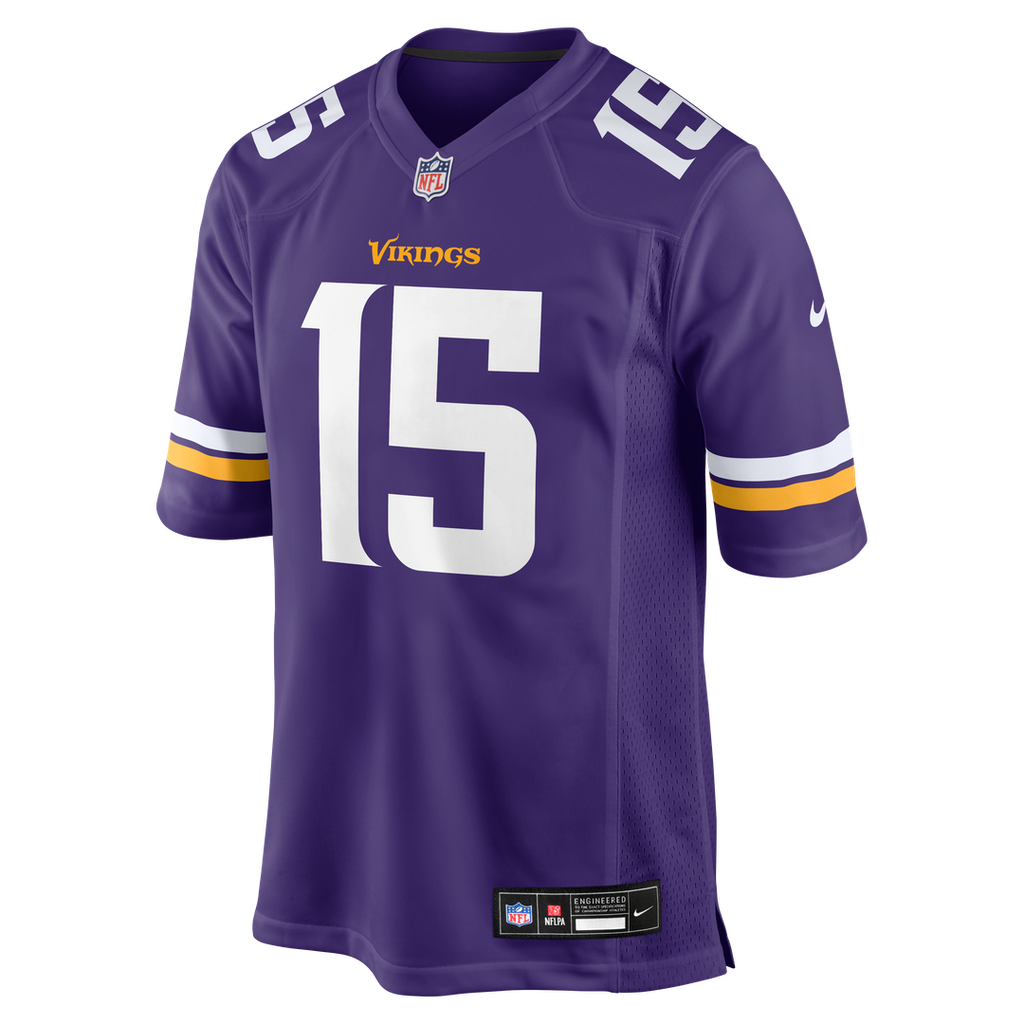 Dallas Turner Minnesota Vikings Nike  Game Jersey -  Purple
