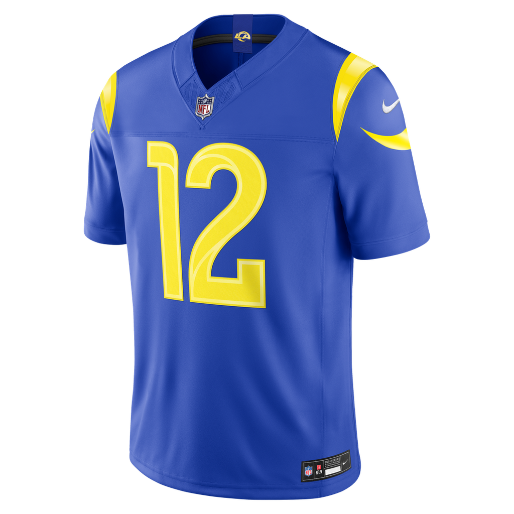 Puka Nacua Los Angeles Rams Nike Vapor F.U.S.E. Stitched Limited Jersey - White