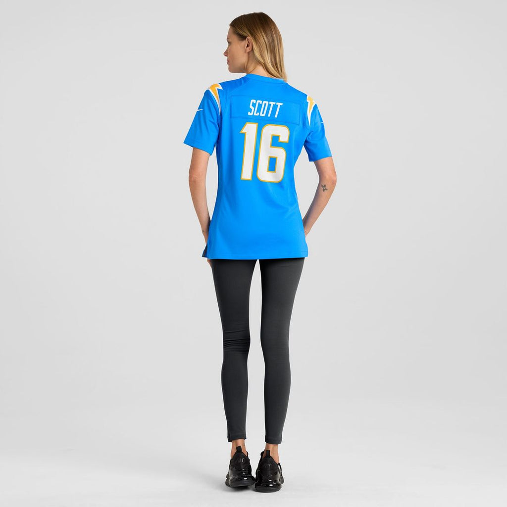 JK Scott Los Angeles Chargers Nike Women's Game Jersey - Powder Blue
