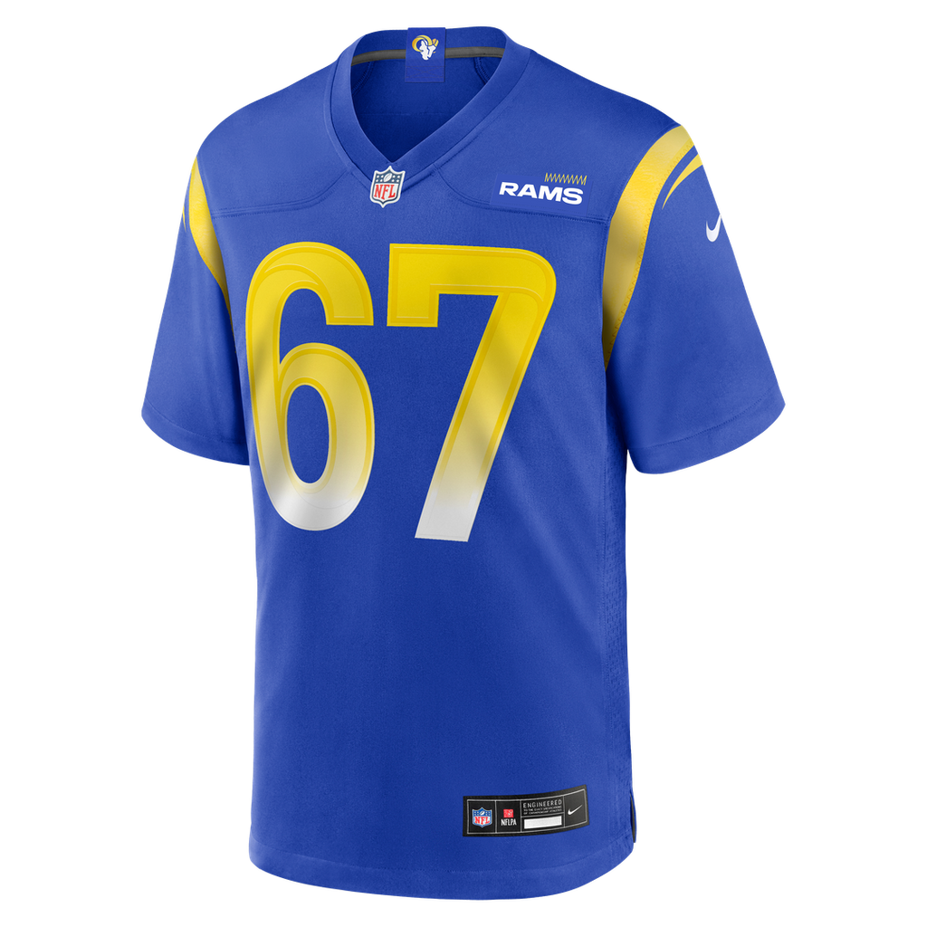 Justin Dedich Los Angeles Rams Nike Game Jersey -  Royal