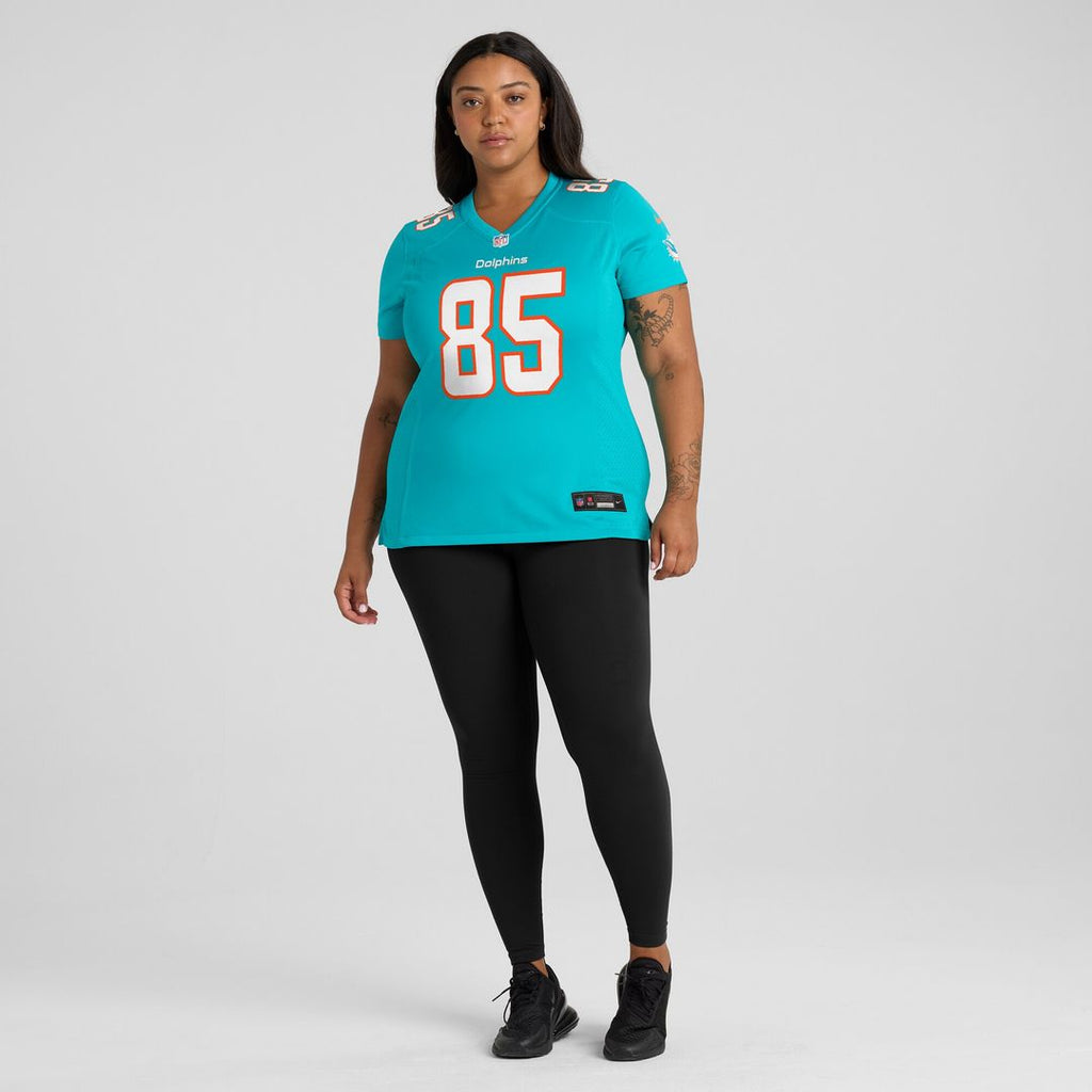 River Cracraft Miami Dolphins Nike Women's Game Player Jersey - Aqua