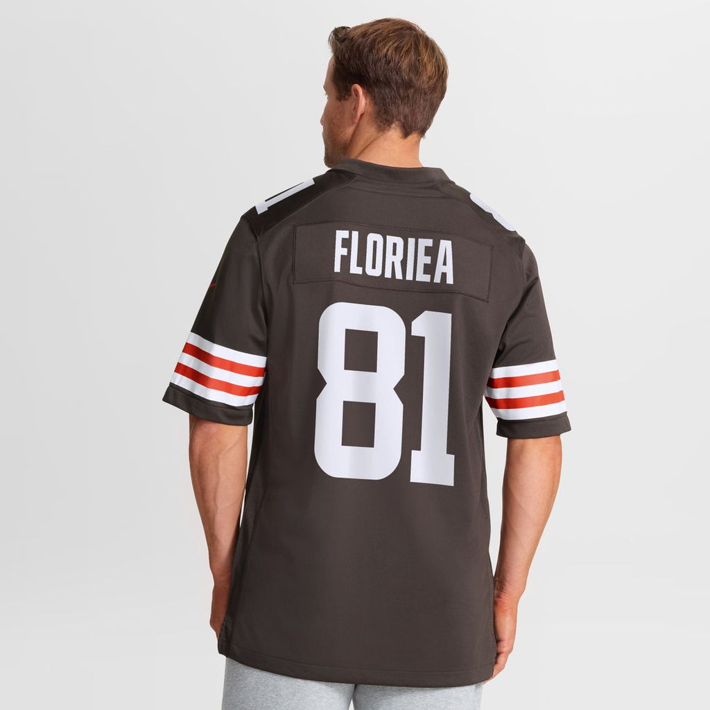 Luke Floriea Cleveland Browns Nike Team Game Jersey -  Brown