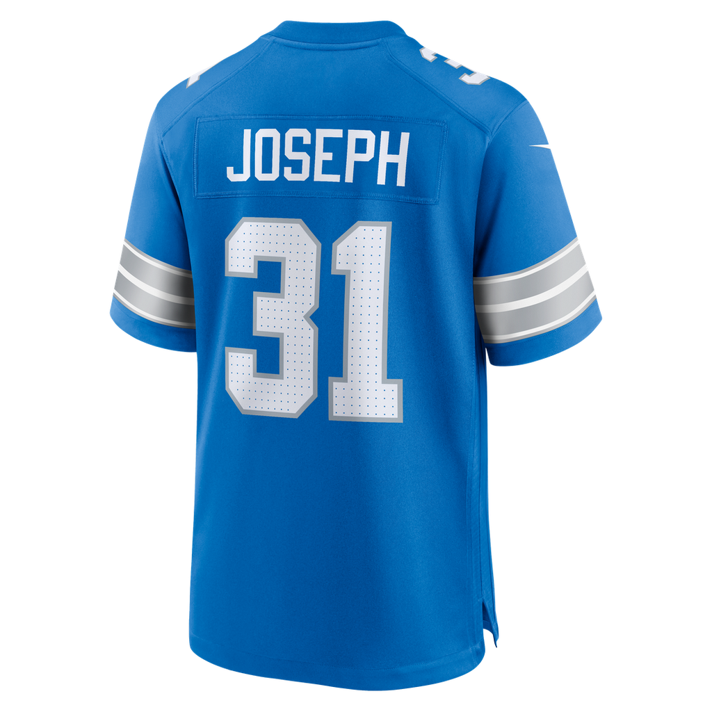 Kerby Joseph Detroit Lions Nike Team Game Jersey -  Blue