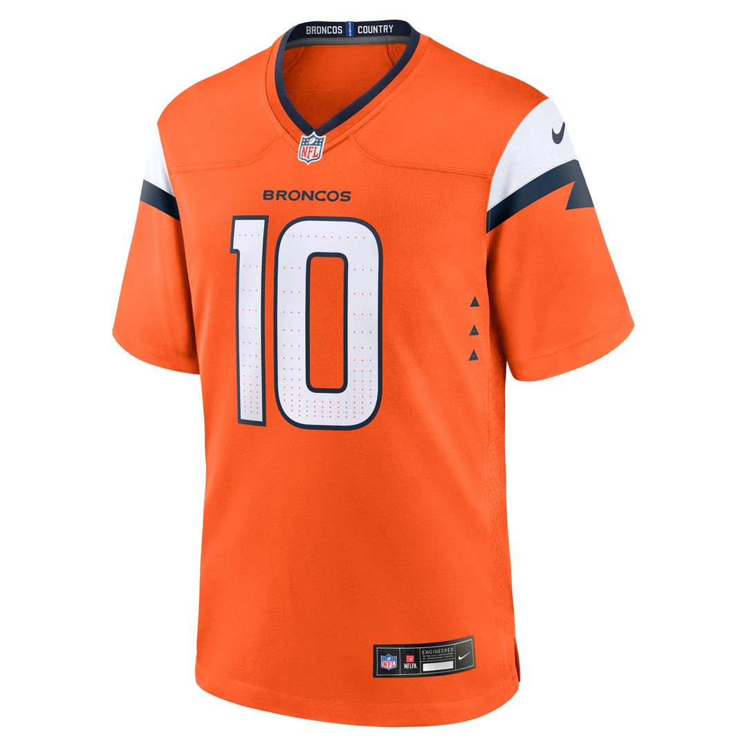Bo Nix Denver Broncos Nike Alternate Game Jersey -  Navy