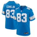 Tyler Conklin Detroit Lions Nike Team Game Jersey -  Blue