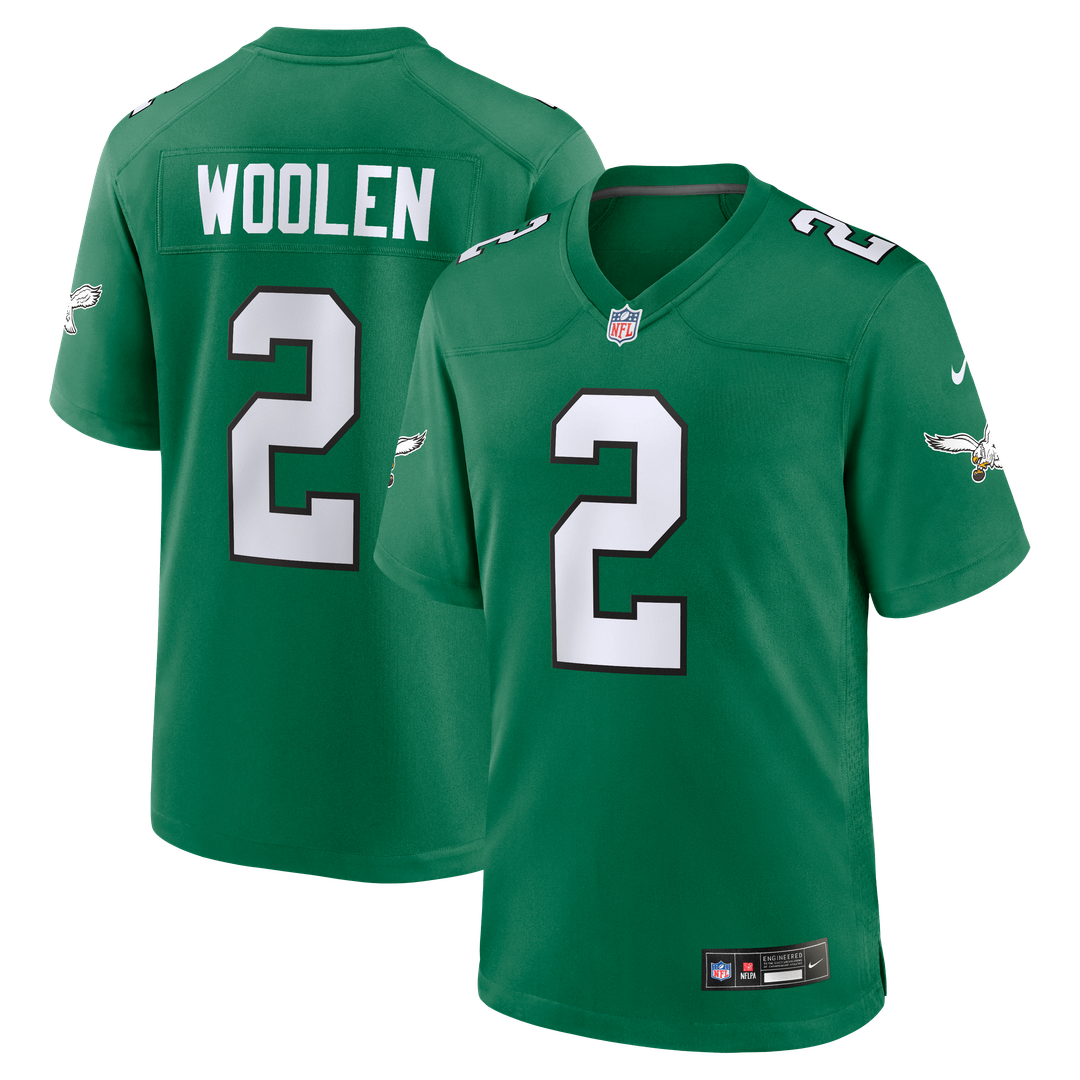 Tariq Woolen Philadelphia Eagles Nike Alternate Game Jersey -  Kelly Green