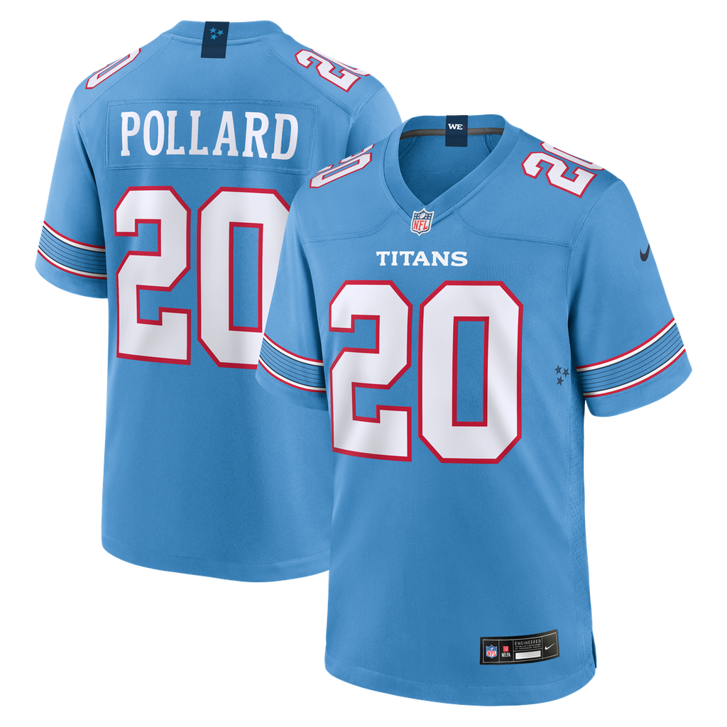 Tony Pollard Tennessee Titans Nike Game Jersey - Light Blue