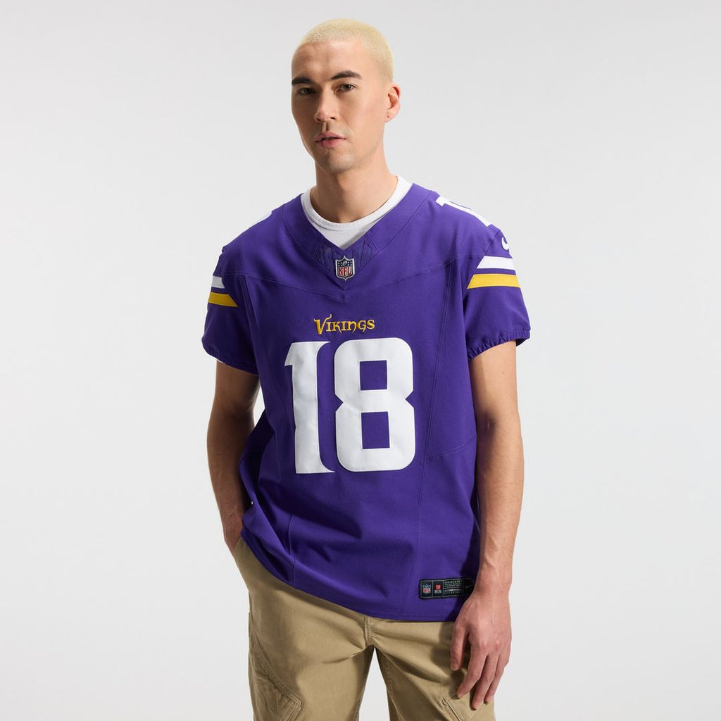 Justin Jefferson Minnesota Vikings Nike  Vapor F.U.S.E. Elite Jersey - Purple