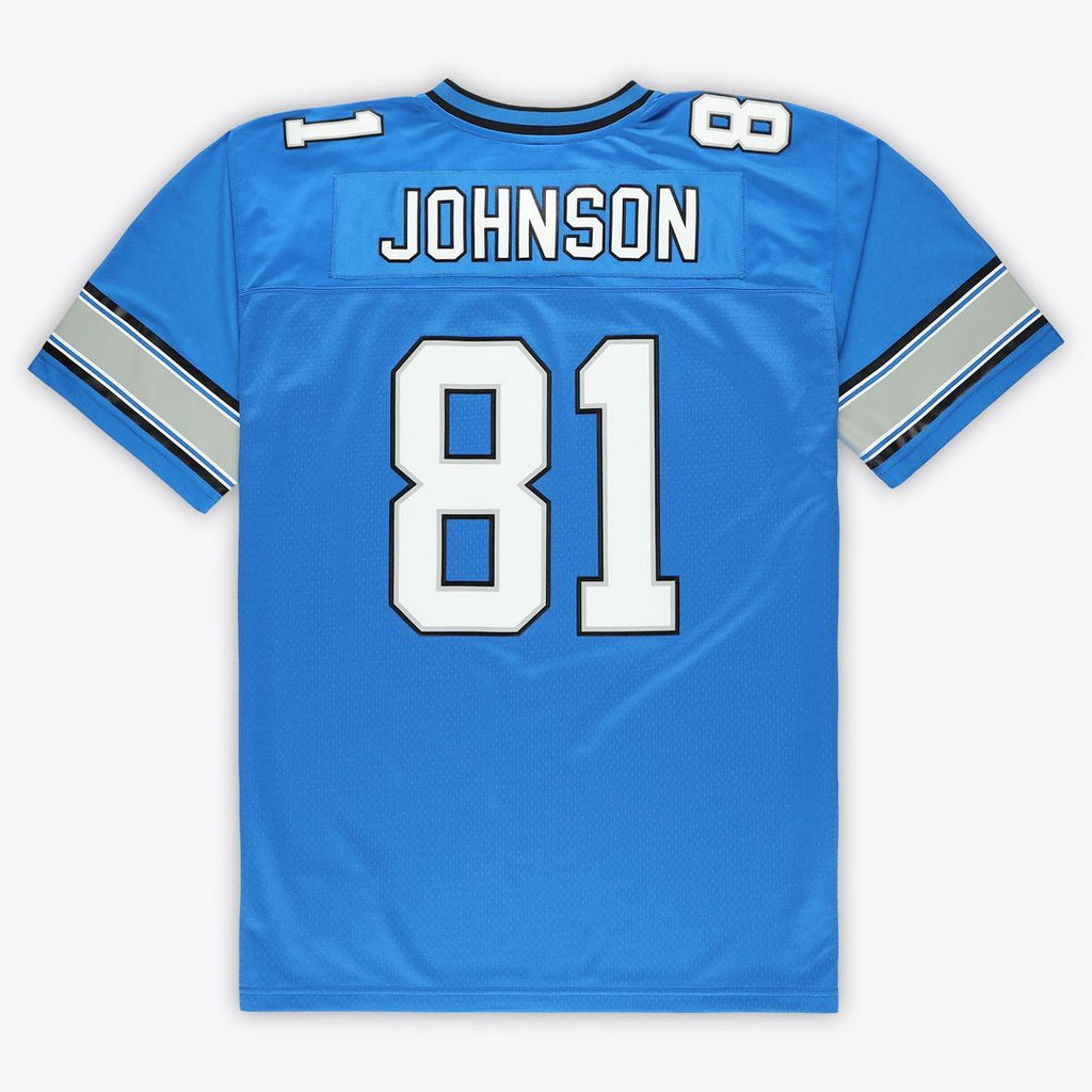 Calvin Johnson Detroit Lions Mitchell & Ness Big & Tall 2007 Legacy Retired Player Jersey - Blue