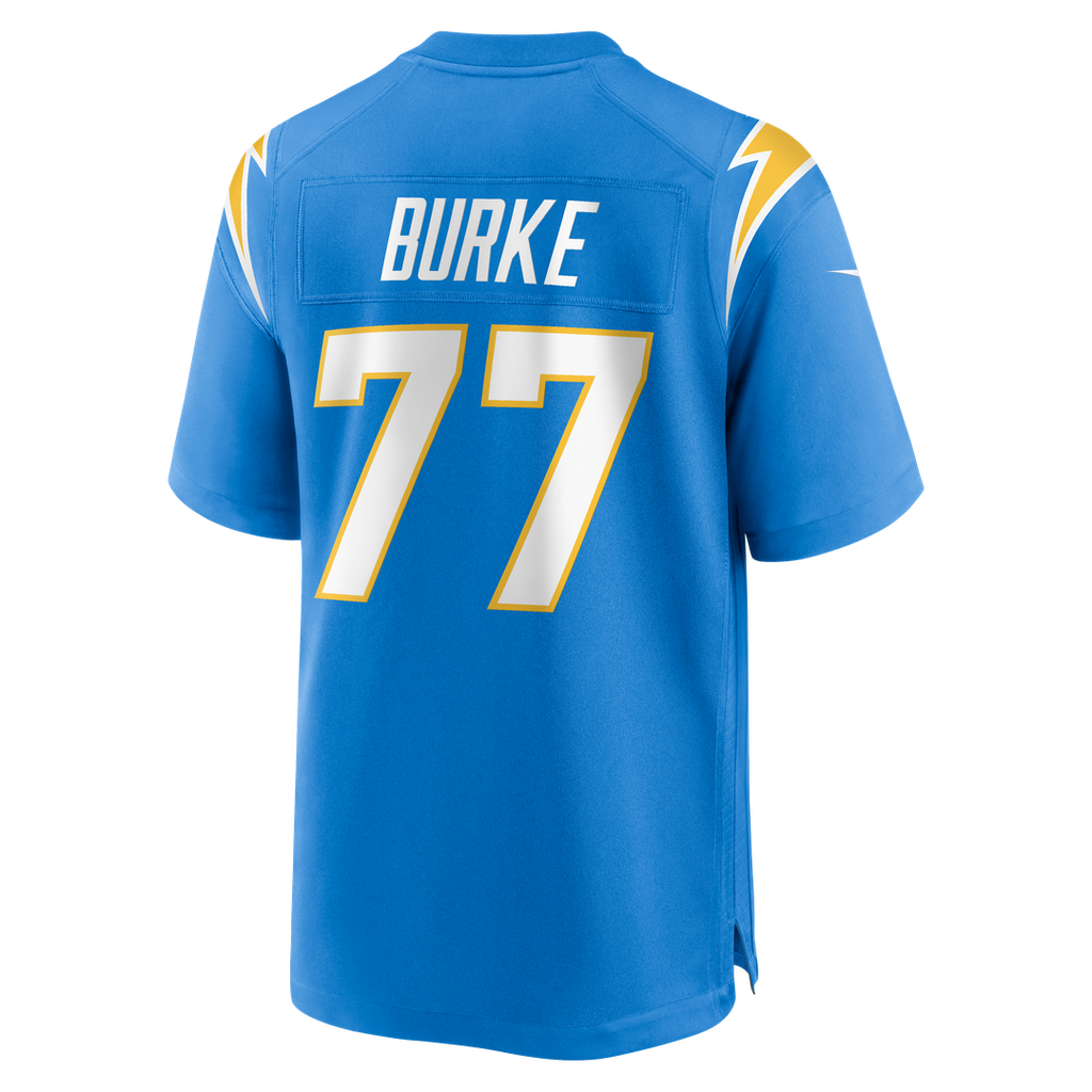 Travis Burke Los Angeles Chargers Nike Team Game Jersey - Powder Blue