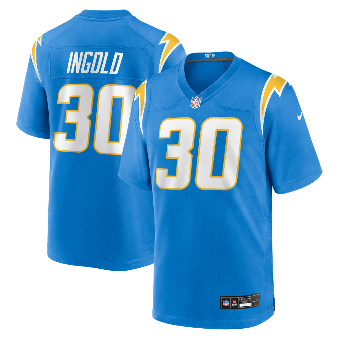 Alec Ingold Los Angeles Chargers Nike Team Game Jersey - Powder Blue