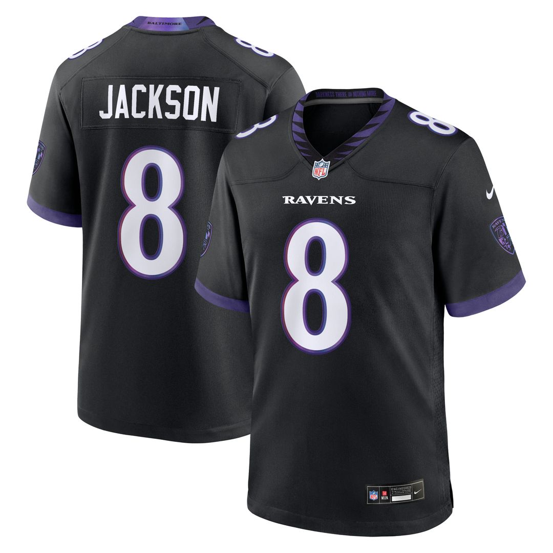 Lamar Jackson Baltimore Ravens Nike Alternate Game Jersey - Purple