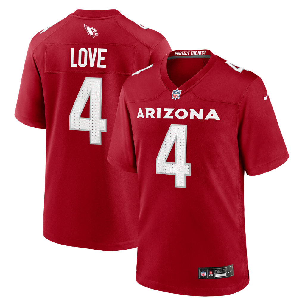 Jeremiyah Love Arizona Cardinals Nike Alternate Game Player Jersey - Black