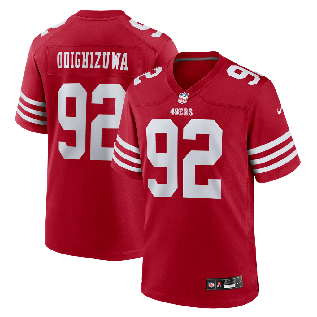 Osa Odighizuwa San Francisco 49ers Nike Team Game Jersey -  Scarlet