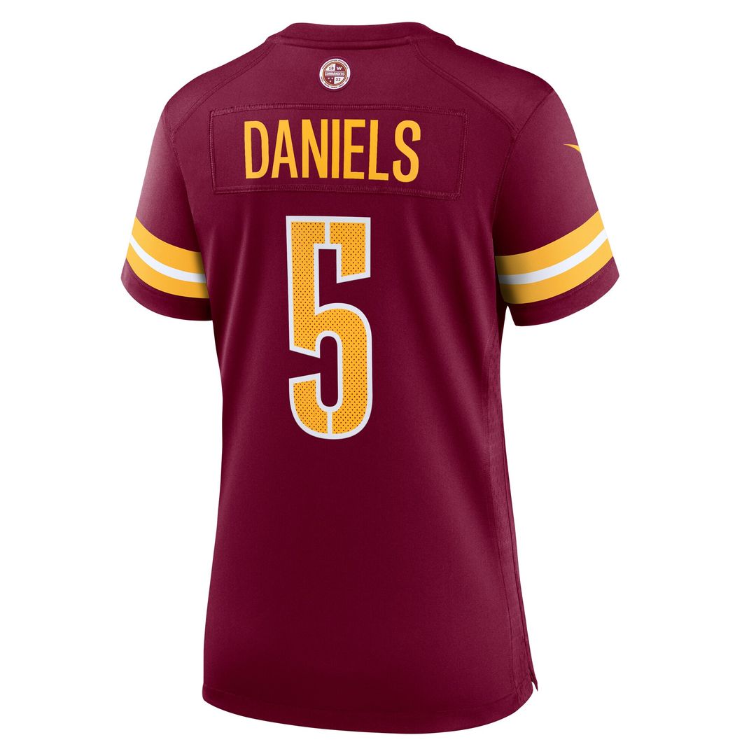 Jayden Daniels Washington Commanders Nike Women's Alternate Game Player Jersey - Black