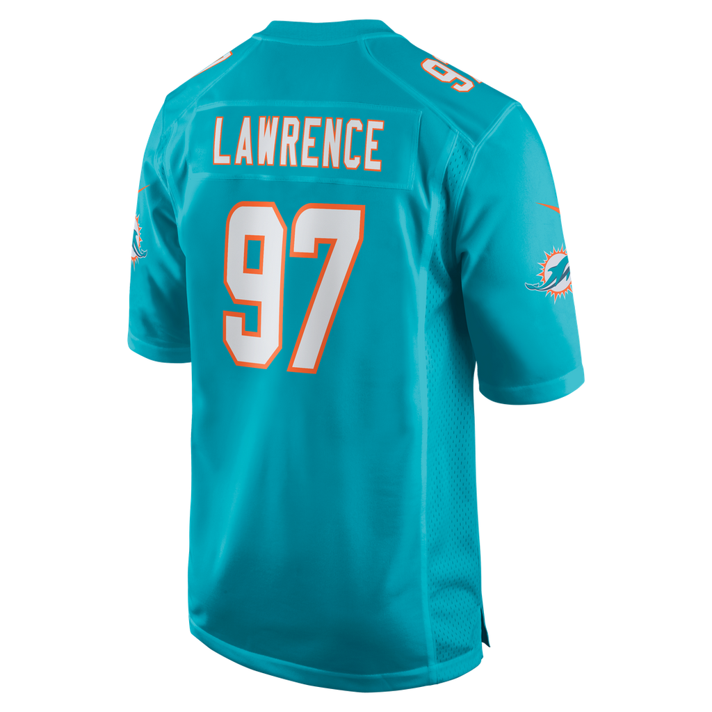 Rashard Lawrence Miami Dolphins Nike Team Game Jersey -  Aqua