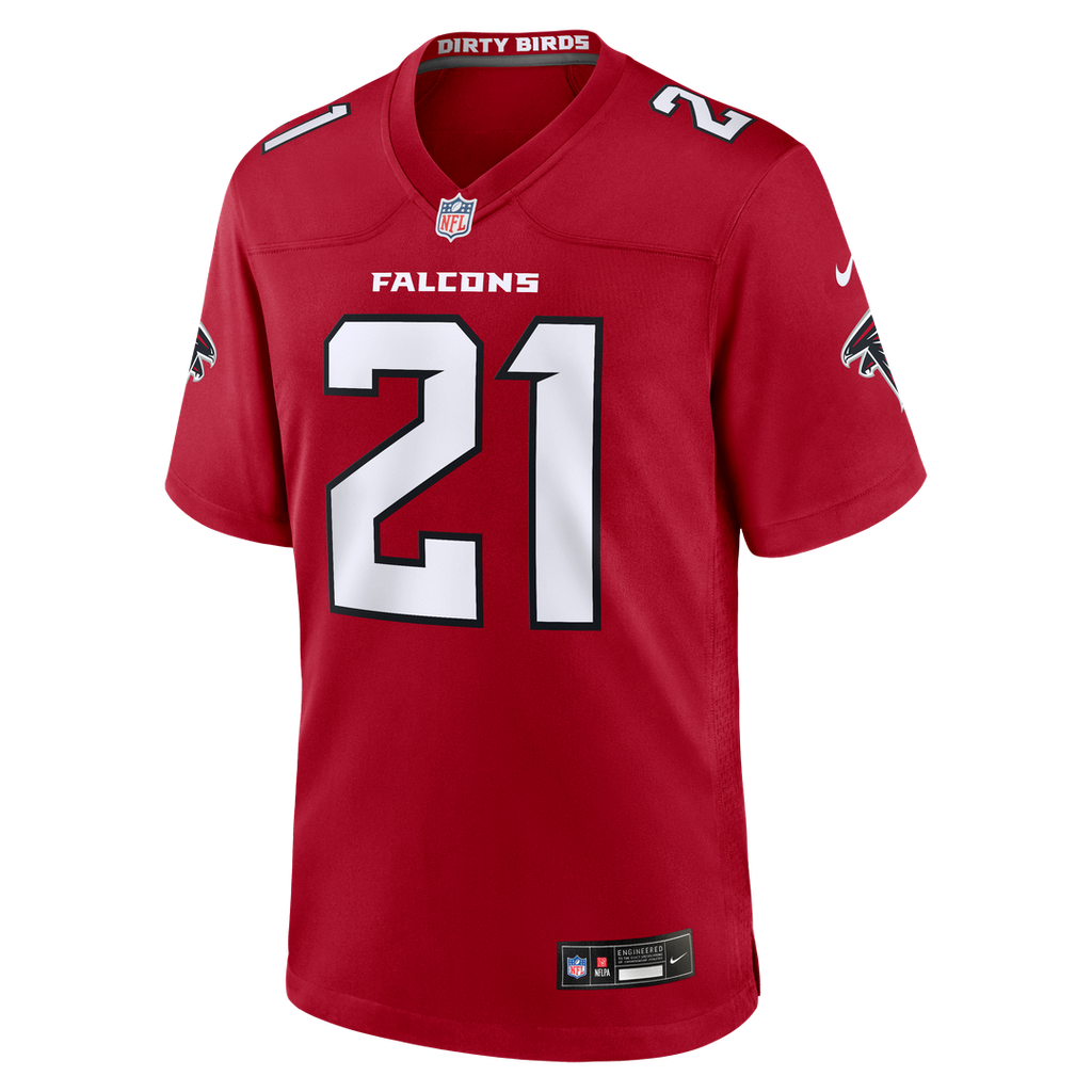 Deion Sanders Atlanta Falcons Nike Retired Player Game Jersey - Red
