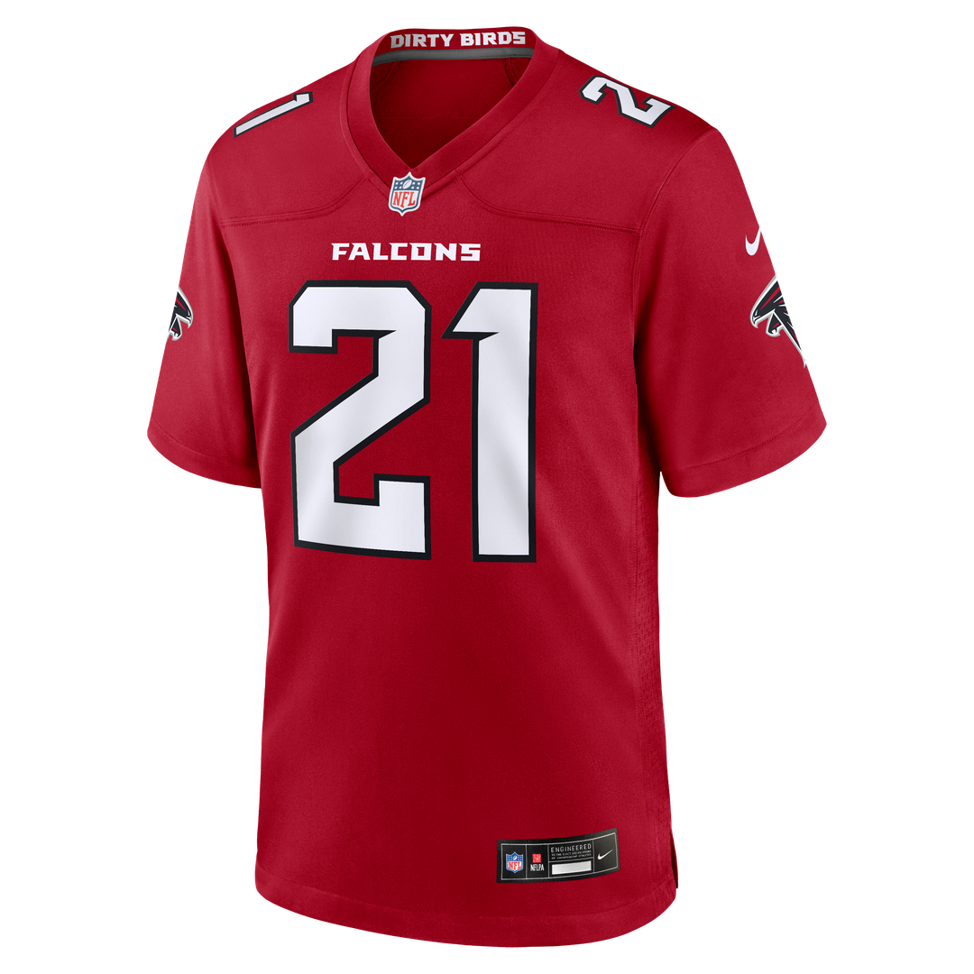 Deion Sanders Atlanta Falcons Nike Retired Player Game Jersey - Red