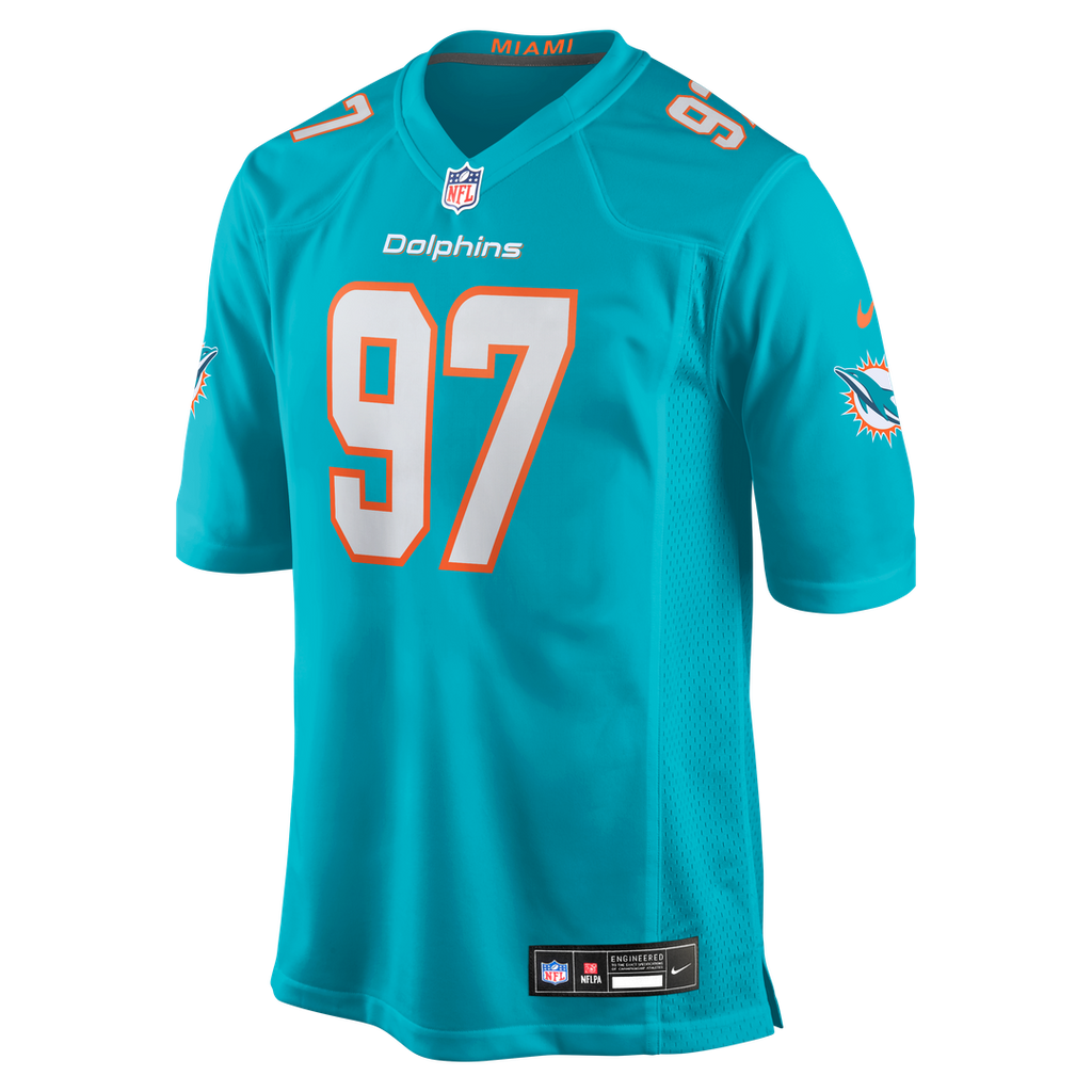 Rashard Lawrence Miami Dolphins Nike Team Game Jersey -  Aqua