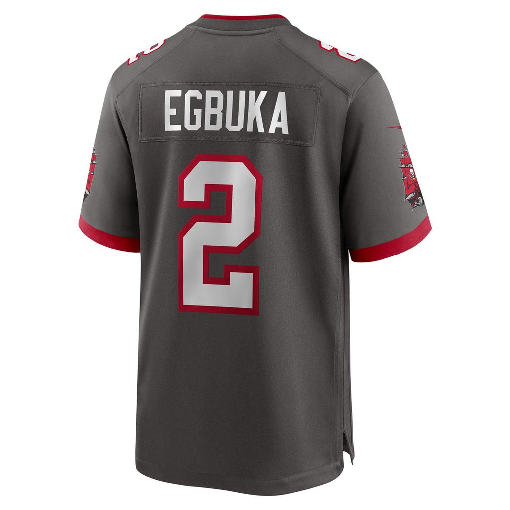 Emeka Egbuka Tampa Bay Buccaneers Nike Alternate Game Player Jersey - Pewter