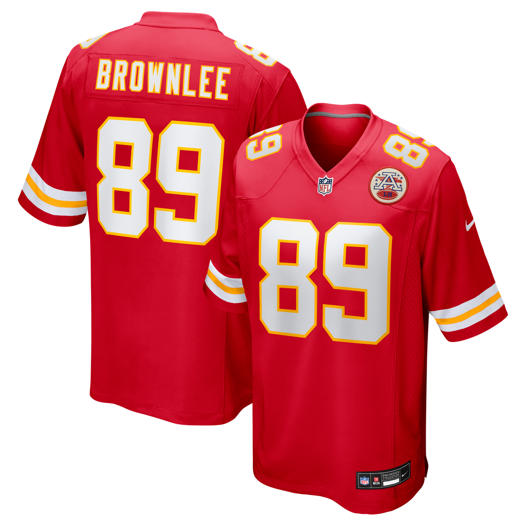 Jason Brownlee Kansas City Chiefs Nike Team Game Jersey -  Red