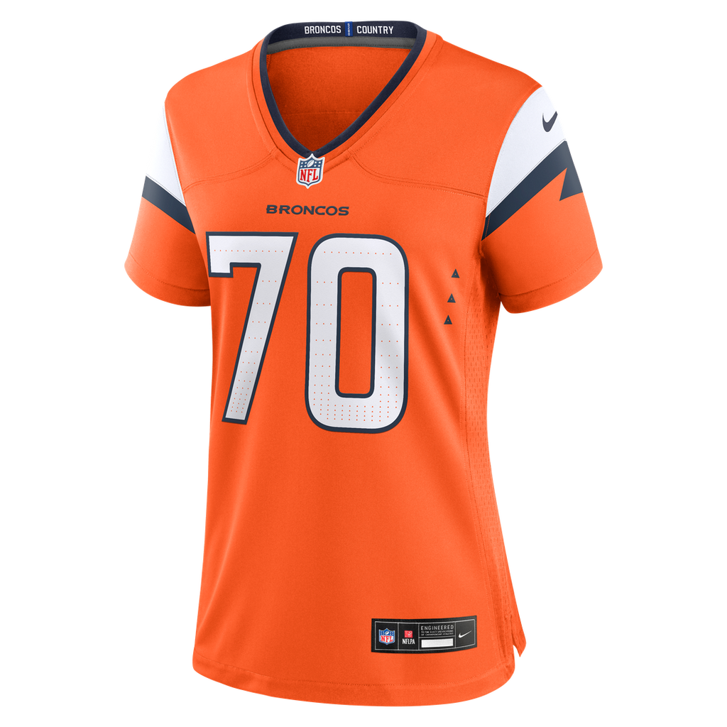 Marques Cox Denver Broncos Nike Women's Team Game Jersey -  Orange