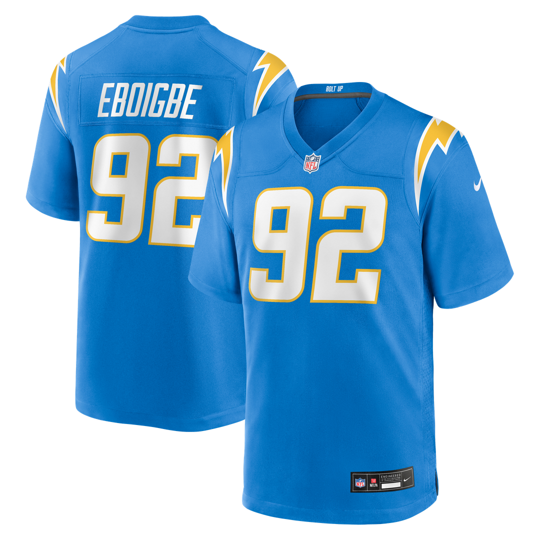 Justin Eboigbe Los Angeles Chargers Nike Team Game Jersey -  Powder Blue