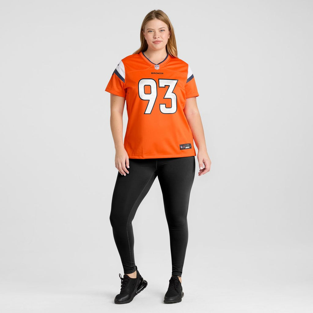 D.J. Jones Denver Broncos Nike Women's Team Game Jersey -  Orange