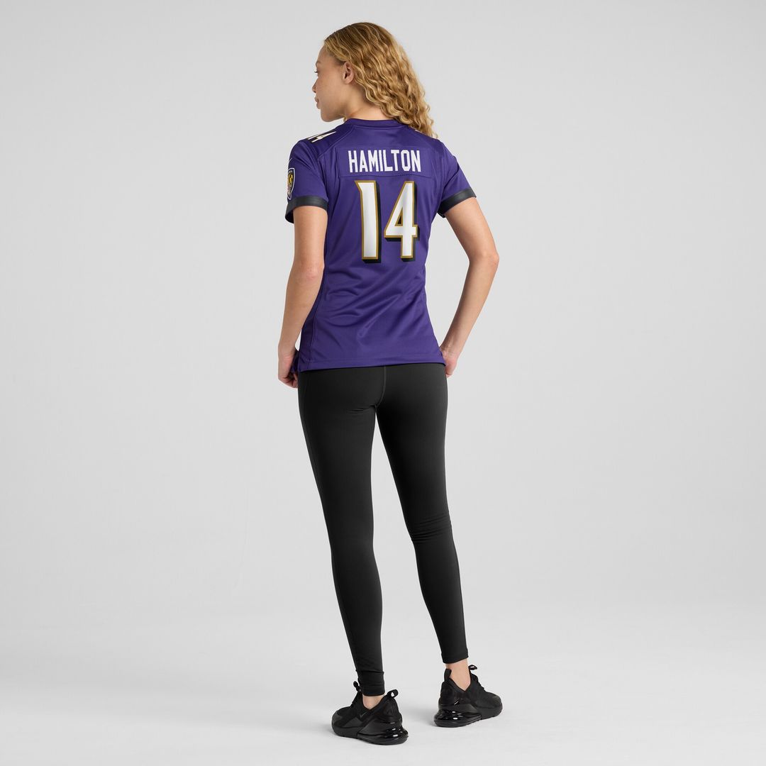 Kyle Hamilton Baltimore Ravens Nike Women's Player Game Jersey - Purple