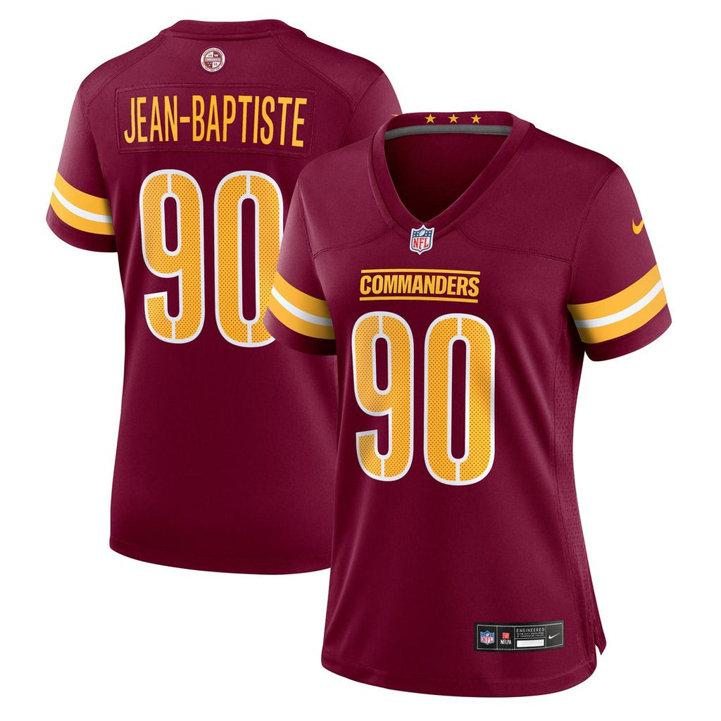Javontae Jean-Baptiste Washington Commanders Nike Women's Team Game Jersey -  Burgundy