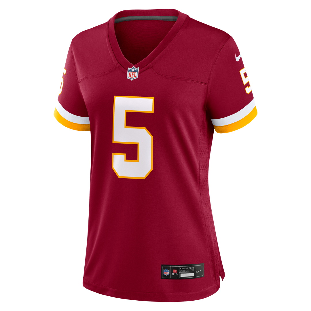 Jayden Daniels Washington Commanders Nike Women's Hail Raiser Alternate Game Jersey - Black