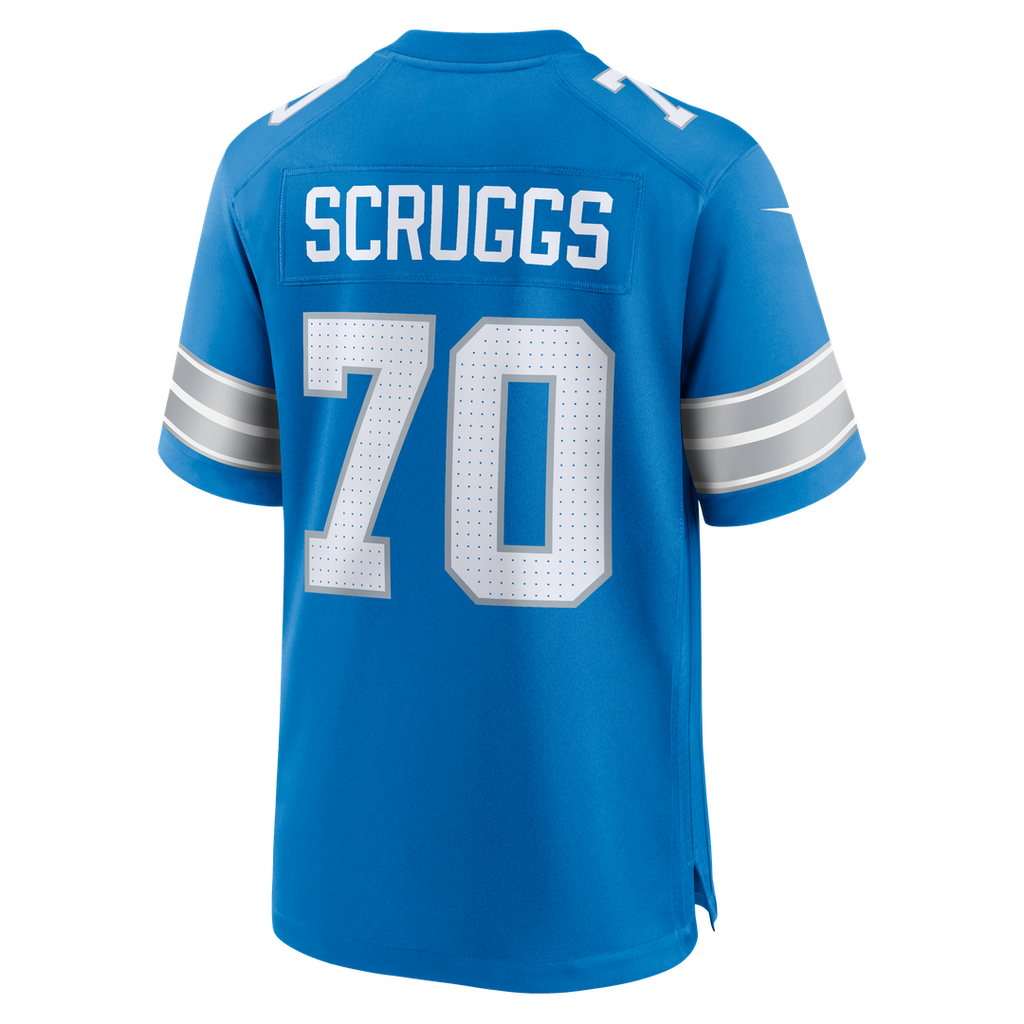 Juice Scruggs Detroit Lions Nike Team Game Jersey -  Blue