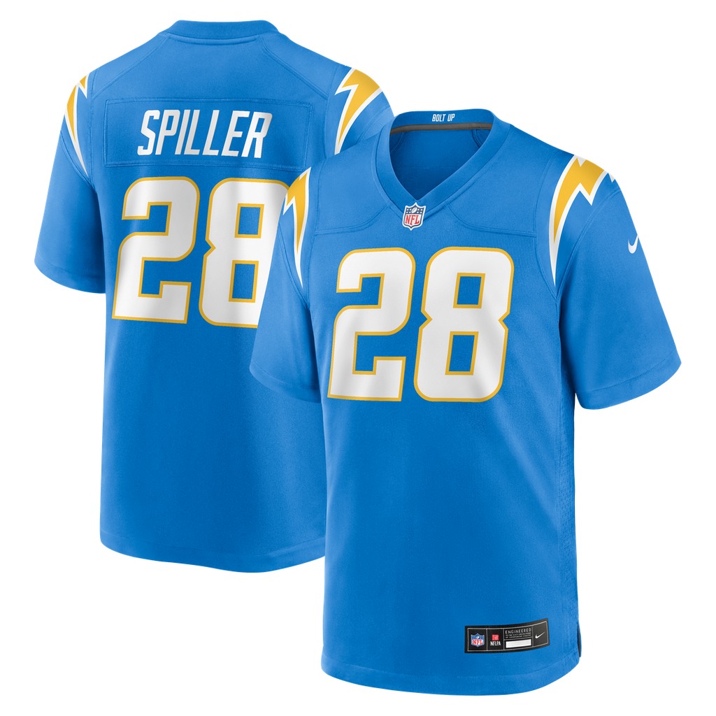 Isaiah Spiller Los Angeles Chargers Nike Game Jersey - Powder Blue
