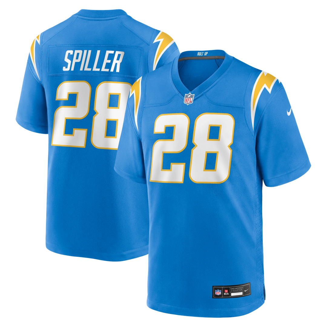 Isaiah Spiller Los Angeles Chargers Nike Game Jersey - Powder Blue