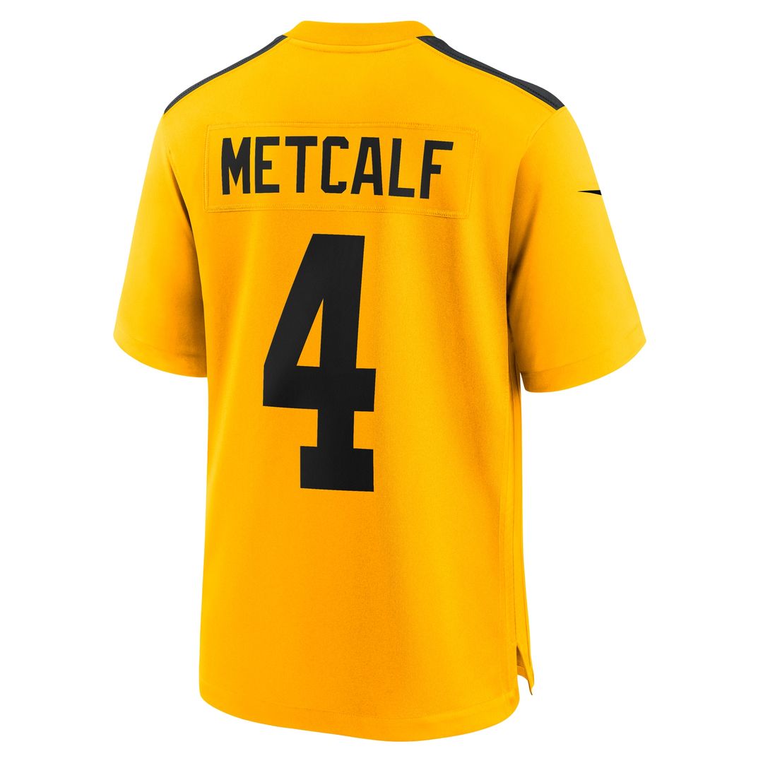 DK Metcalf Pittsburgh Steelers Nike Alternate 1933 Throwback Game Jersey - Gold