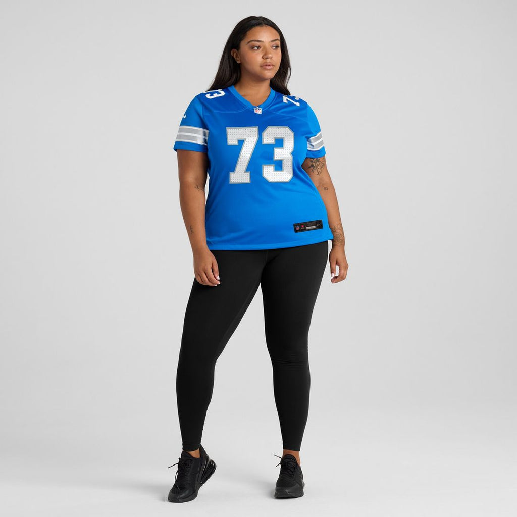 Christian Mahogany Detroit Lions Nike Women's Team Game Jersey -  Blue